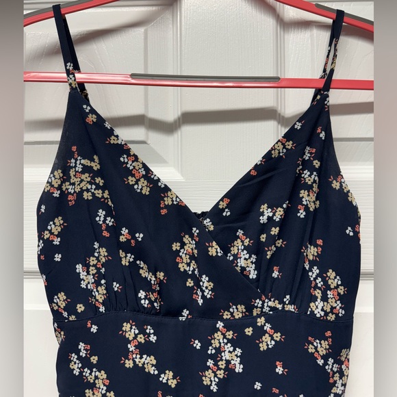 Abercrombie & Fitch Blue Slip Floral Maxi Dress, Size: S - Picture 2 of 5